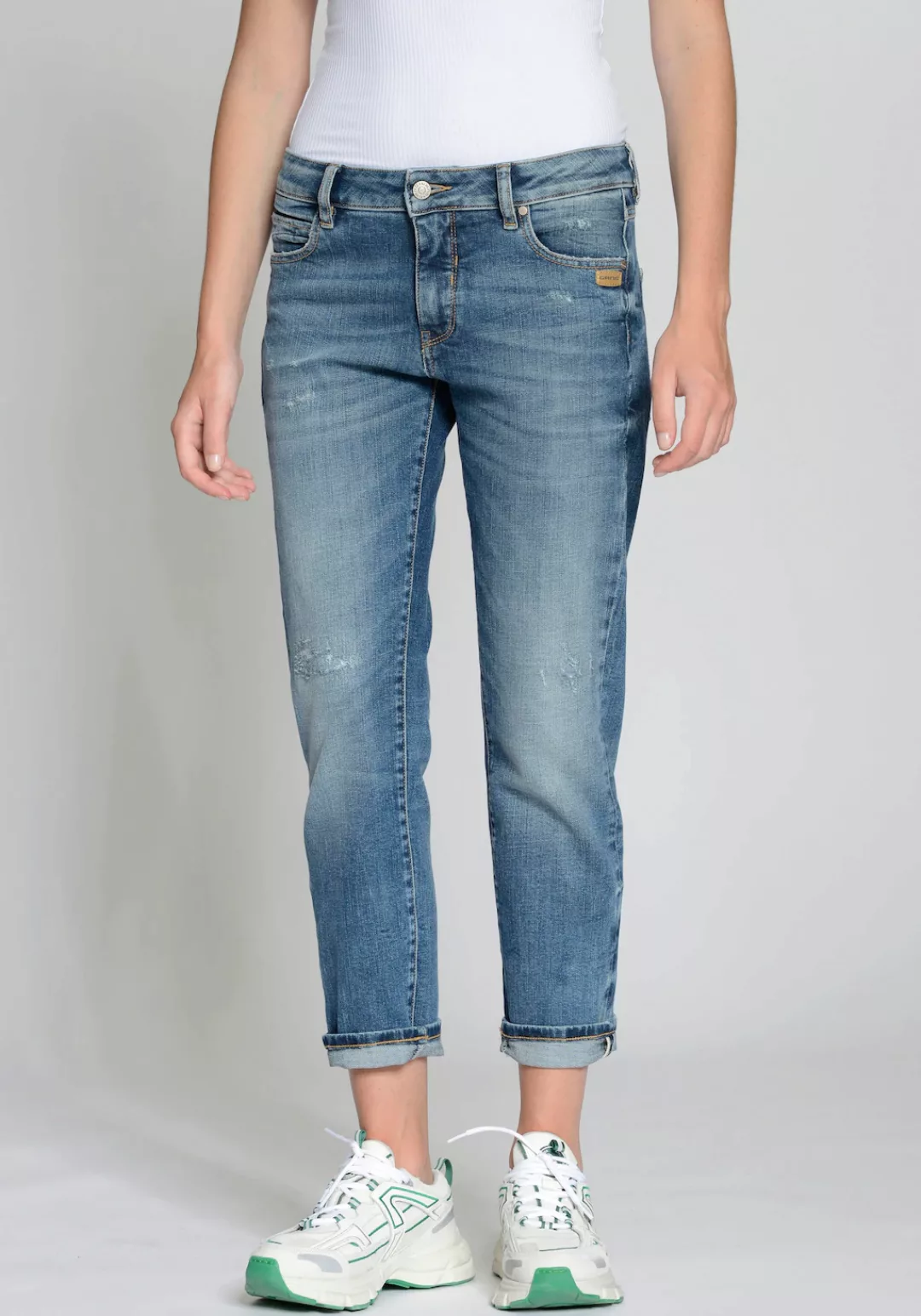 GANG Boyfriend-Jeans 94NADIA 5-Pocket Style mit Reißverschluss und Knopf günstig online kaufen