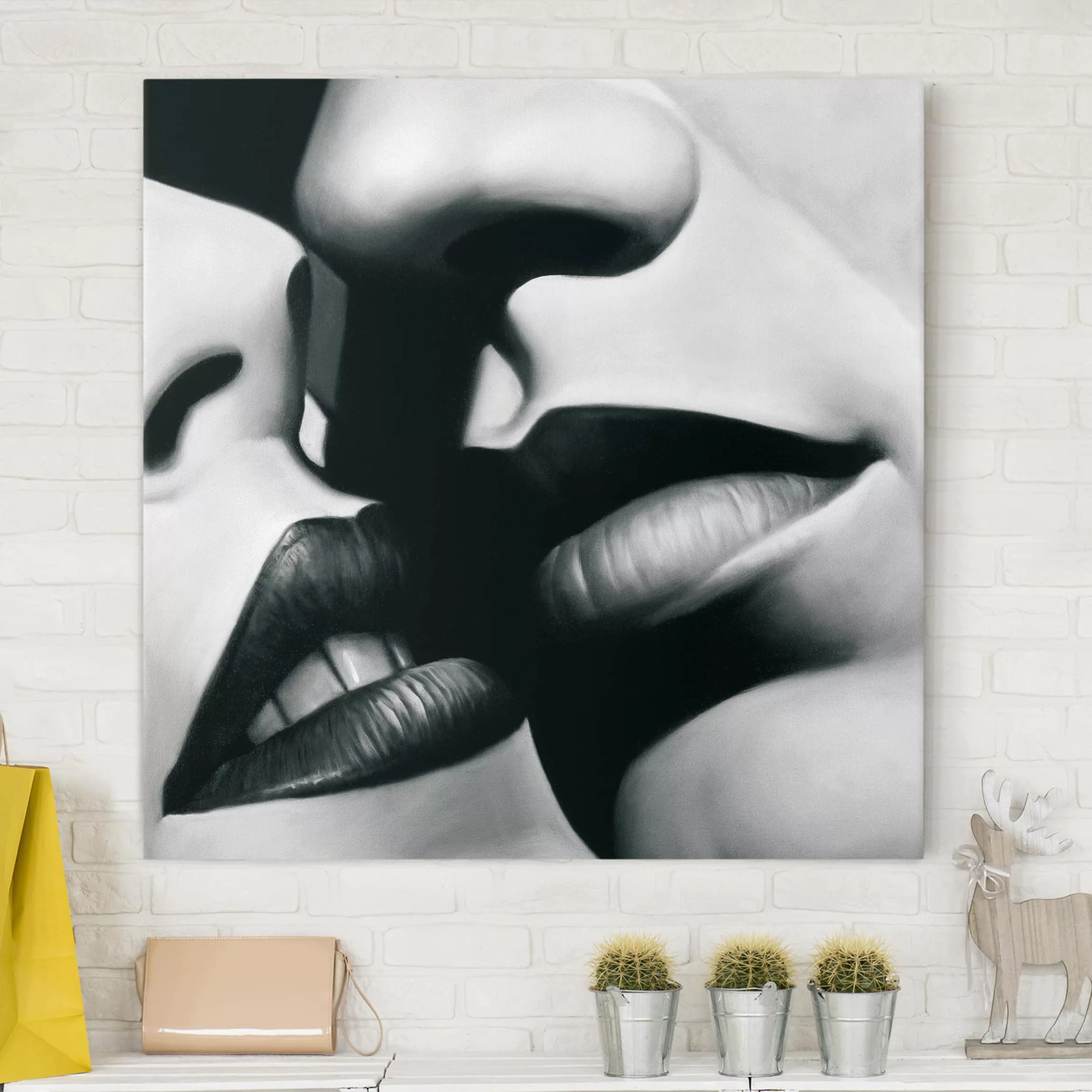 Leinwandbild Akt & Erotik - Quadrat Passion günstig online kaufen