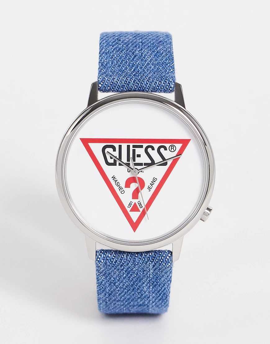 Guess – Hollywood – Armbanduhr mit Logo-Blau günstig online kaufen