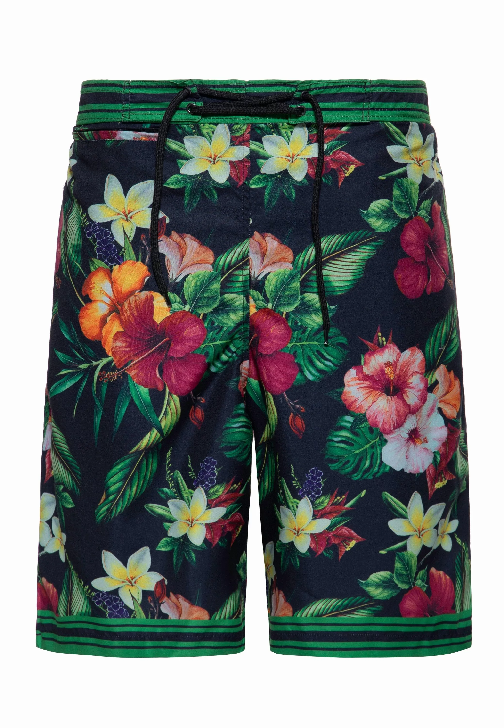 KingKerosin Badeshorts Tropical Flowers im Retro-Style günstig online kaufen