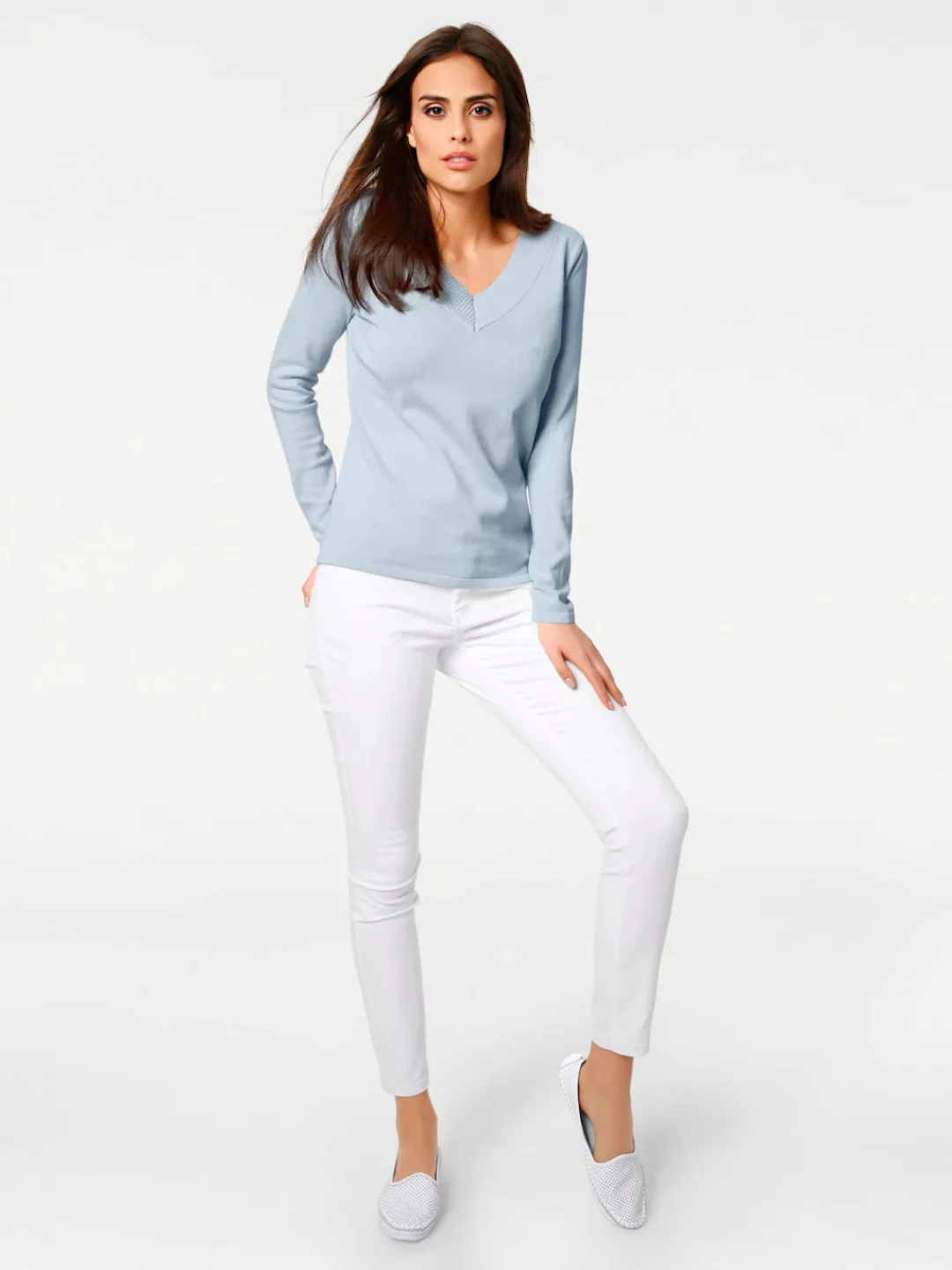 LINEA TESINI by heine Rundhalspullover "Rundhals-Pullover" günstig online kaufen