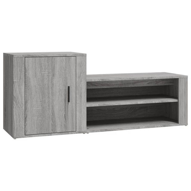 furnicato Schuhschrank Grau Sonoma 130x35x54 cm Holzwerkstoff günstig online kaufen