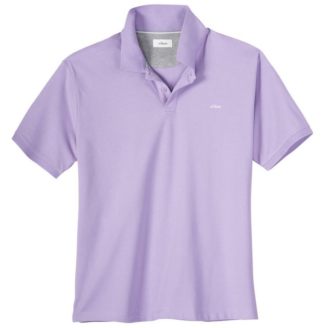 s.Oliver Poloshirt Große Größen Herren Basic Poloshirt flieder s.Oliver günstig online kaufen