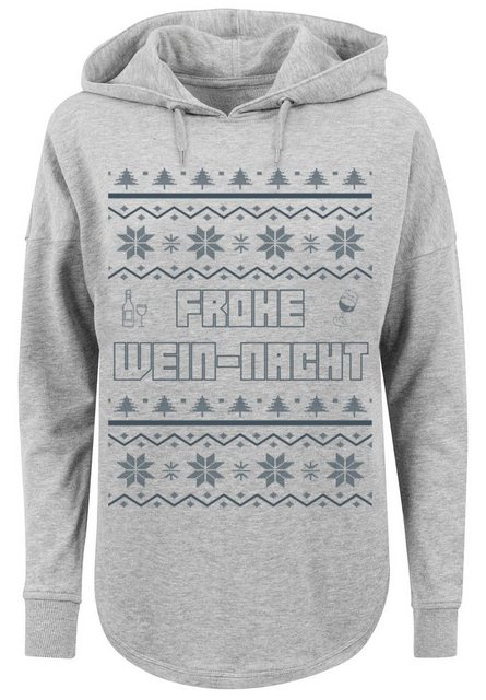 F4NT4STIC Kapuzenpullover Frohe Wein-Nacht Print günstig online kaufen