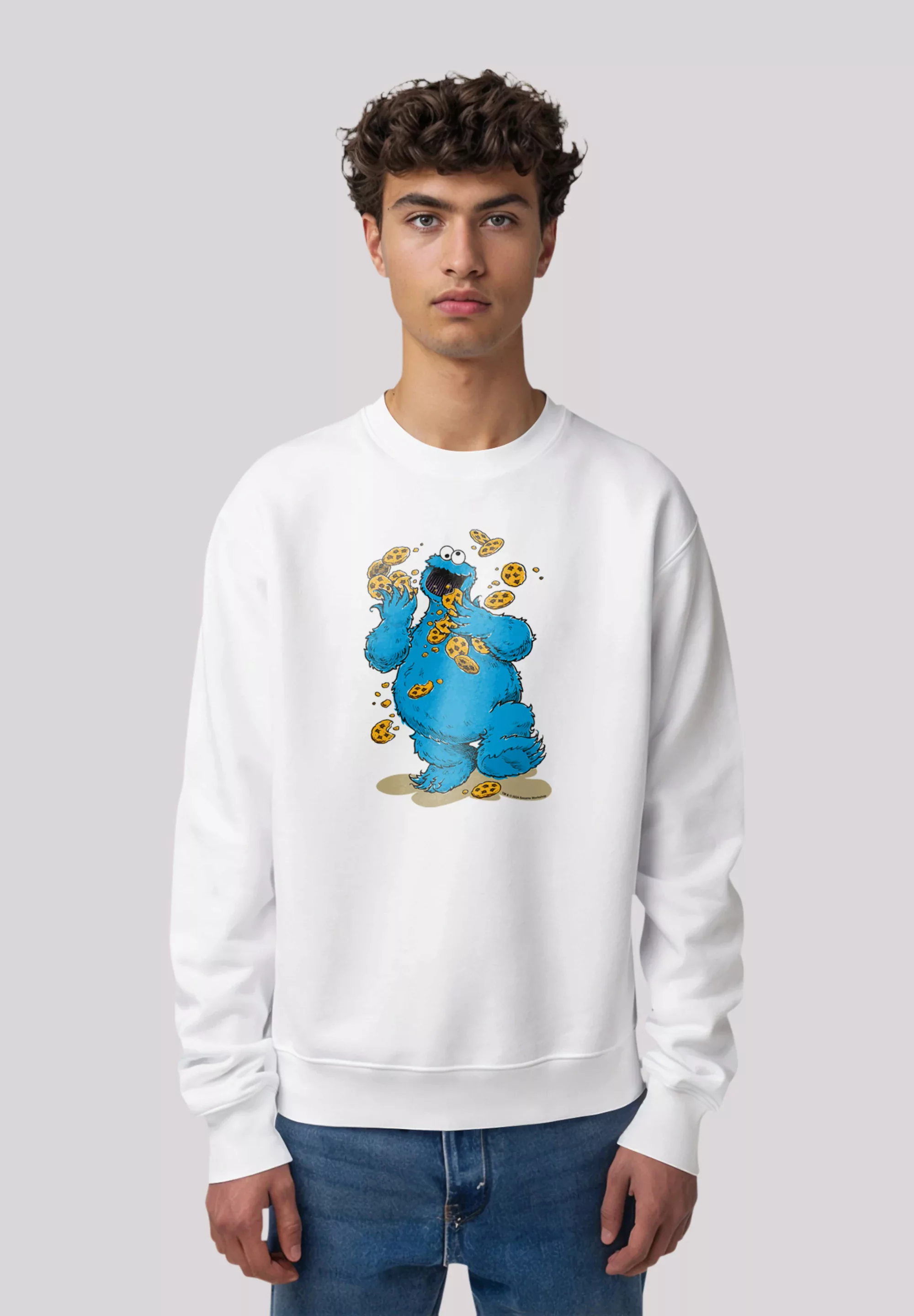 F4NT4STIC Sweatshirt "Sesamstraße Cookie Monster Cookies Everywere", Premiu günstig online kaufen