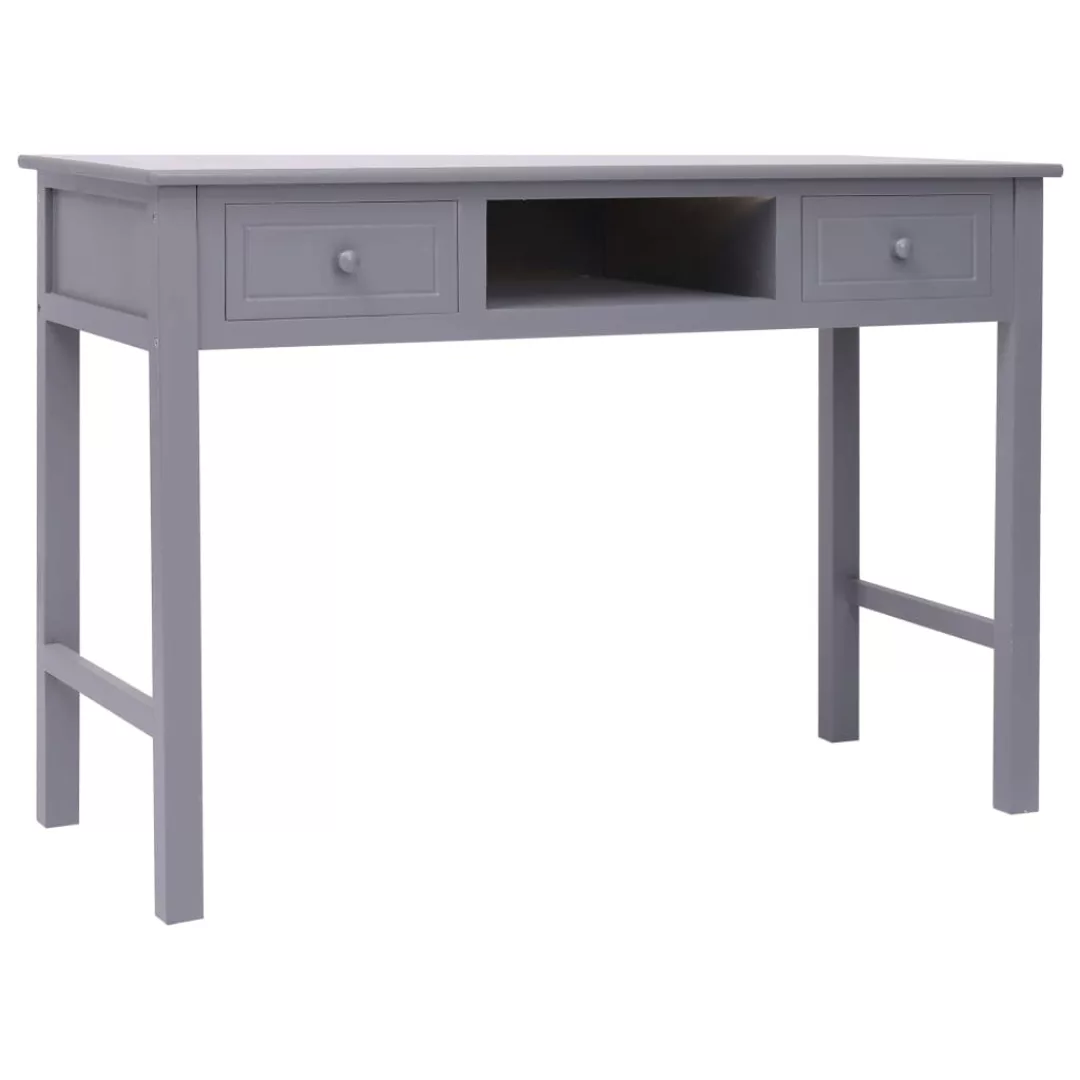 Schreibtisch Grau 110×45×76 Cm Holz günstig online kaufen