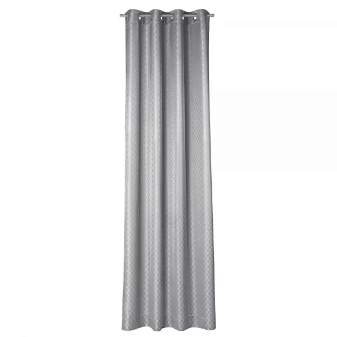 JOOP! Vorhang Gardine Allover mit Ösen - Farbe: Silber - 011 - 140x250 cm günstig online kaufen