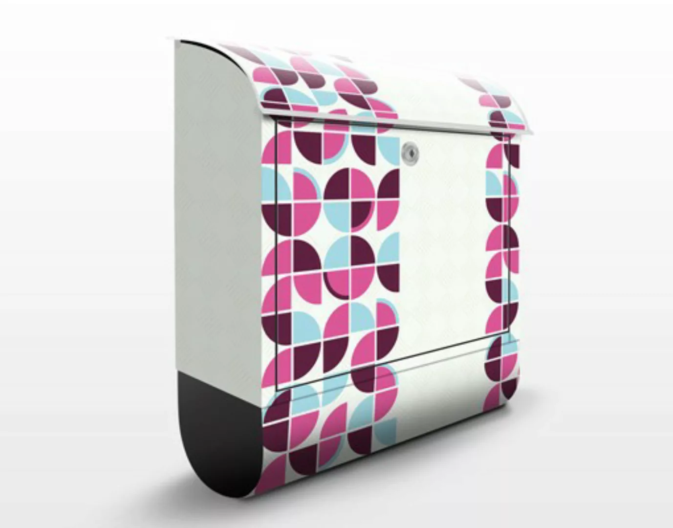 Briefkasten Muster & Textur Retro Kreise Musterdesign günstig online kaufen