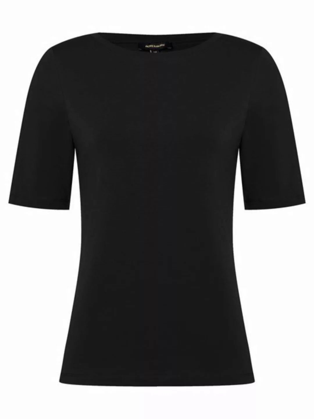 T-Shirt mit U-Boot Ausschnitt, schwarz, Sommer-Kollektion günstig online kaufen