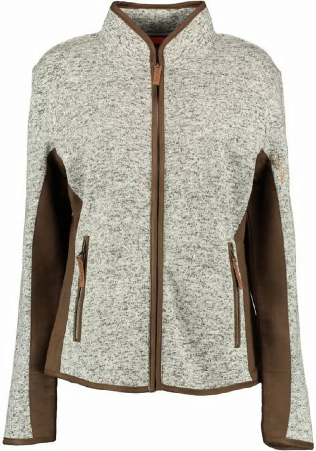 Tom Collins Strickfleecejacke Detit Fleece-Übergangsjacke mit Kontraststoff günstig online kaufen