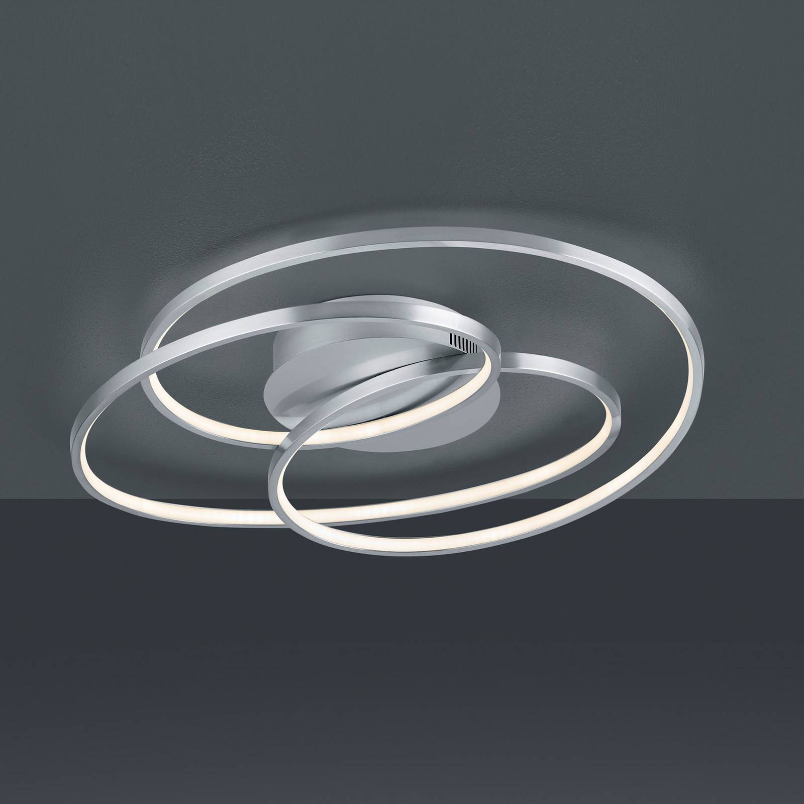 Trio LED Deckenleuchte Gale Nickel matt 135 mm x 600 mm x 430 mm günstig online kaufen