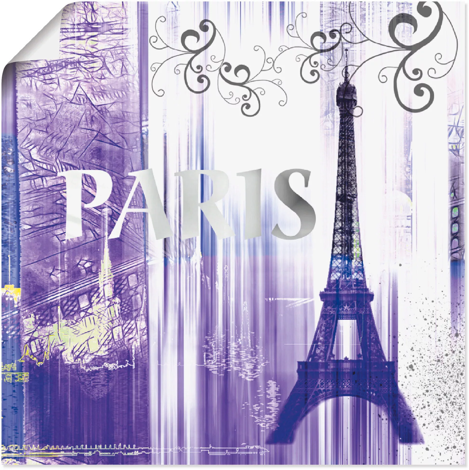 Artland Wandbild "Paris Skyline Collage II", Gebäude, (1 St.) günstig online kaufen