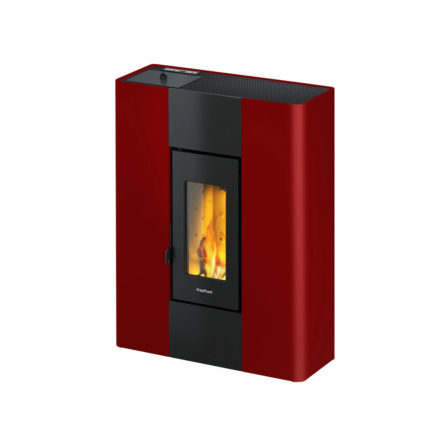 Freepoint Pelletheizkessel Roxy Stahl Bordeaux 7 kW mit Automatik günstig online kaufen