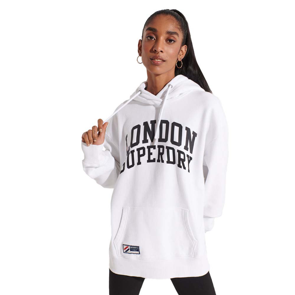 Superdry City College Oversized Kapuzenpullover M-L Optic günstig online kaufen