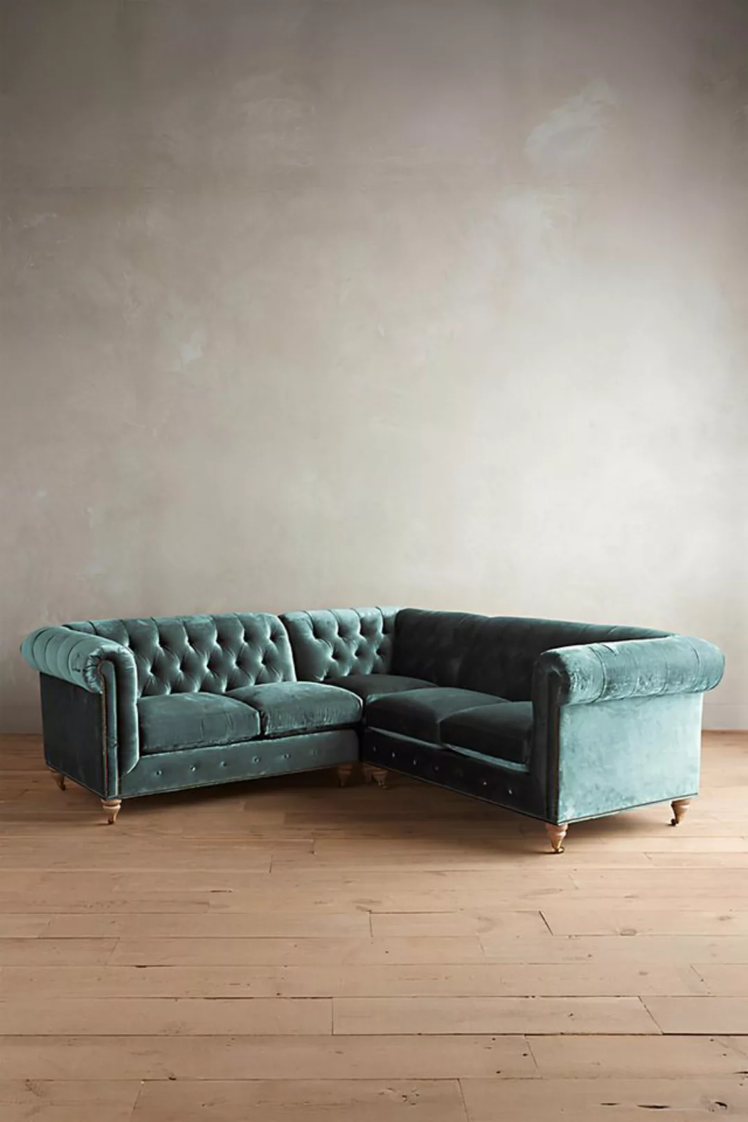 Xlmoebel Ecksofa Chesterfield Traditionelle Ecksofa Polster Garnitur aus St günstig online kaufen