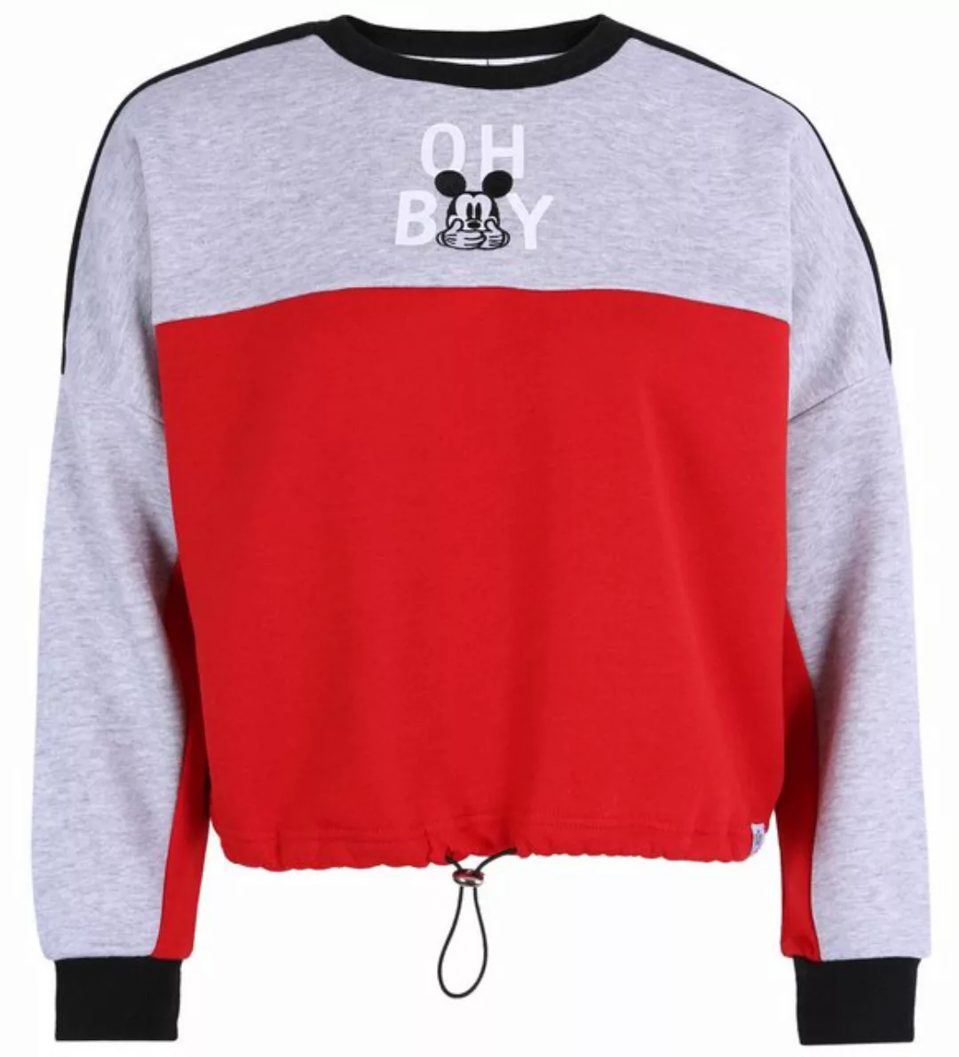 Sarcia.eu Sweatshirt Rot-graues kurzes Shirt Mickey Mouse DISNEY L günstig online kaufen