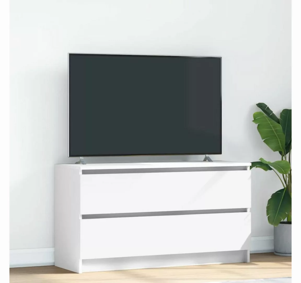 vidaXL Schrankmodule TV-Schrank Weiß 100x35x54 cm Holzwerkstoff günstig online kaufen