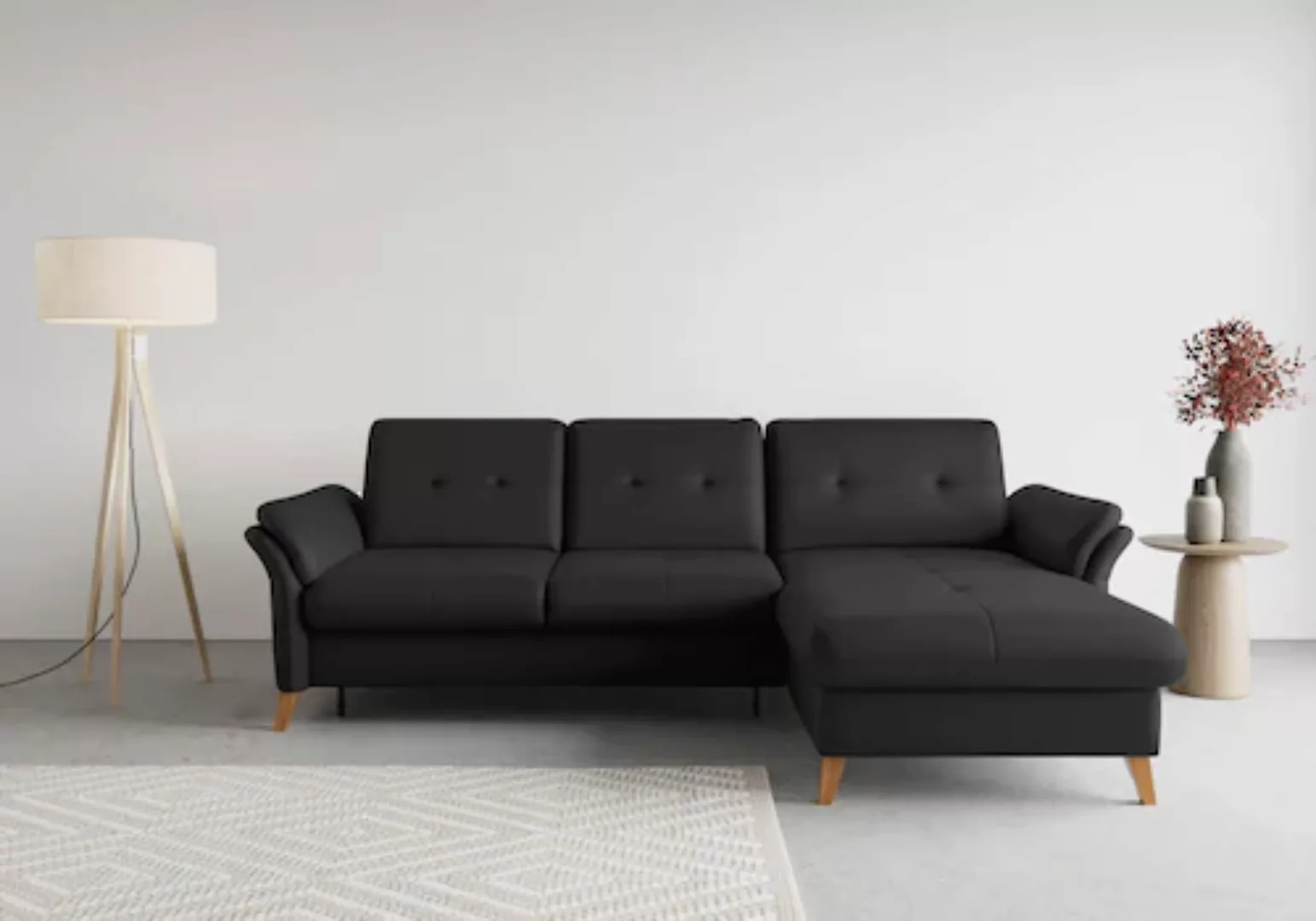 sit&more Ecksofa »Göteborg«, Sitztiefenverstellung und Federkern, wahlweise günstig online kaufen
