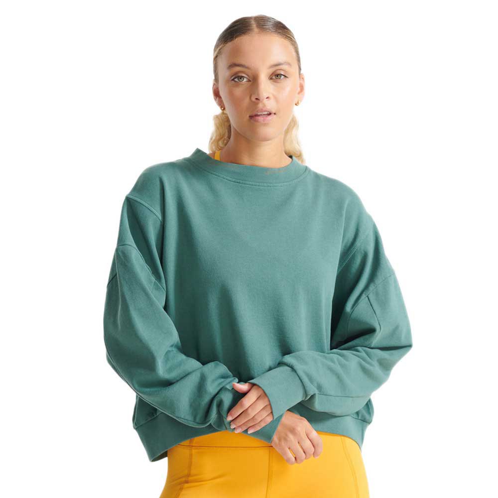 Superdry Flex Batwing Crew Sweatshirt S Silver Pine günstig online kaufen
