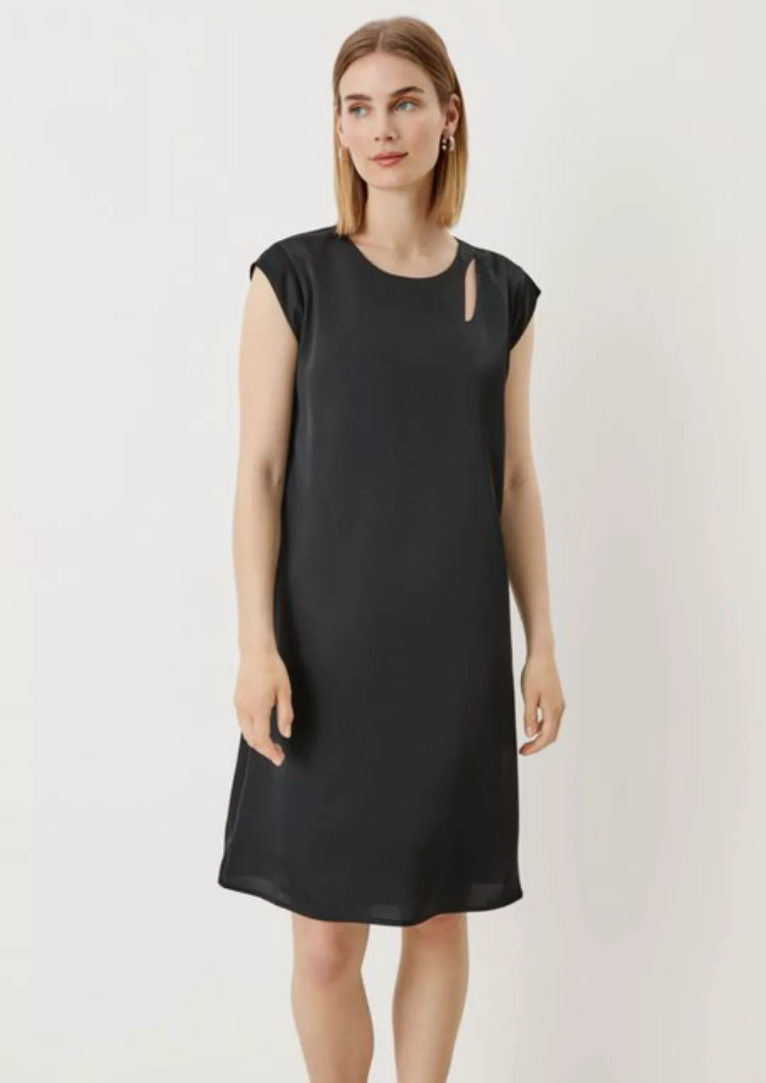 s.Oliver BLACK LABEL Minikleid Satinkleid mit Cut Out Cut Out günstig online kaufen