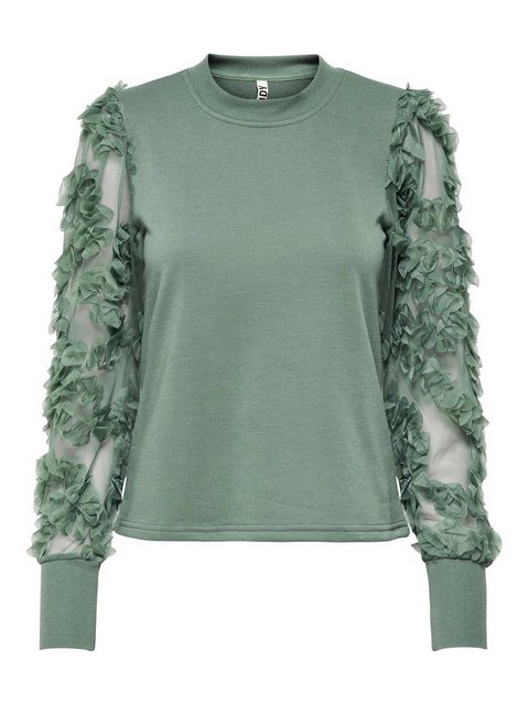 JACQUELINE de YONG Longpullover Eleganter Sweatshirt Blusen Pullover Mesh L günstig online kaufen