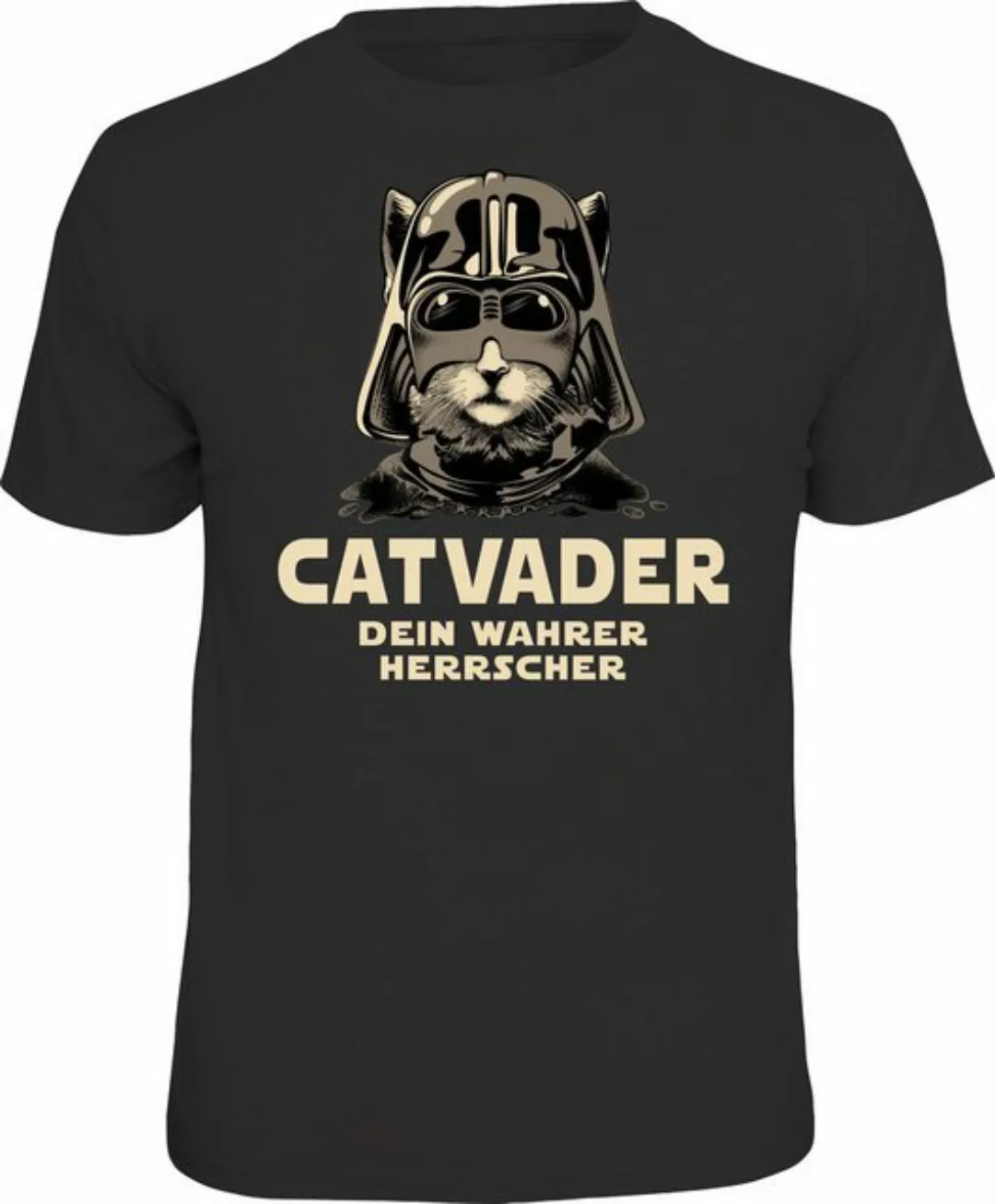 RAHMENLOS® T-Shirt Catvader - dein wahrer Herrscher für Katzenfreunde und S günstig online kaufen