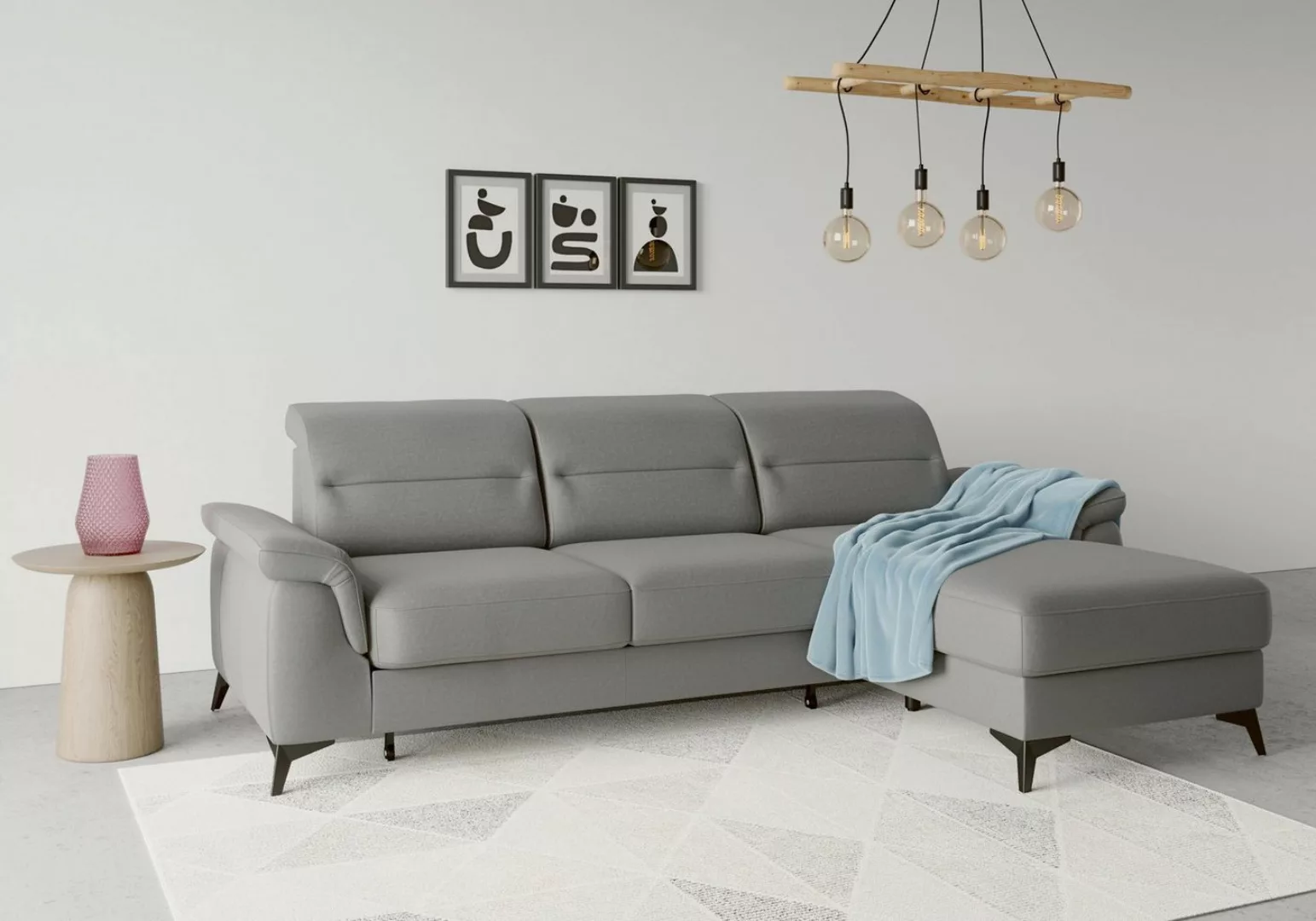 sit&more Ecksofa Sinatra L-Form, mit Recamiere, optional mit Kopfteilverste günstig online kaufen