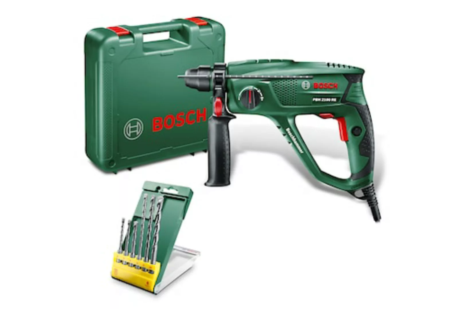 Bosch Home & Garden Bohrhammer »PBH 2100 RE«, inkl. 6-tlg. Bohrer-Set günstig online kaufen