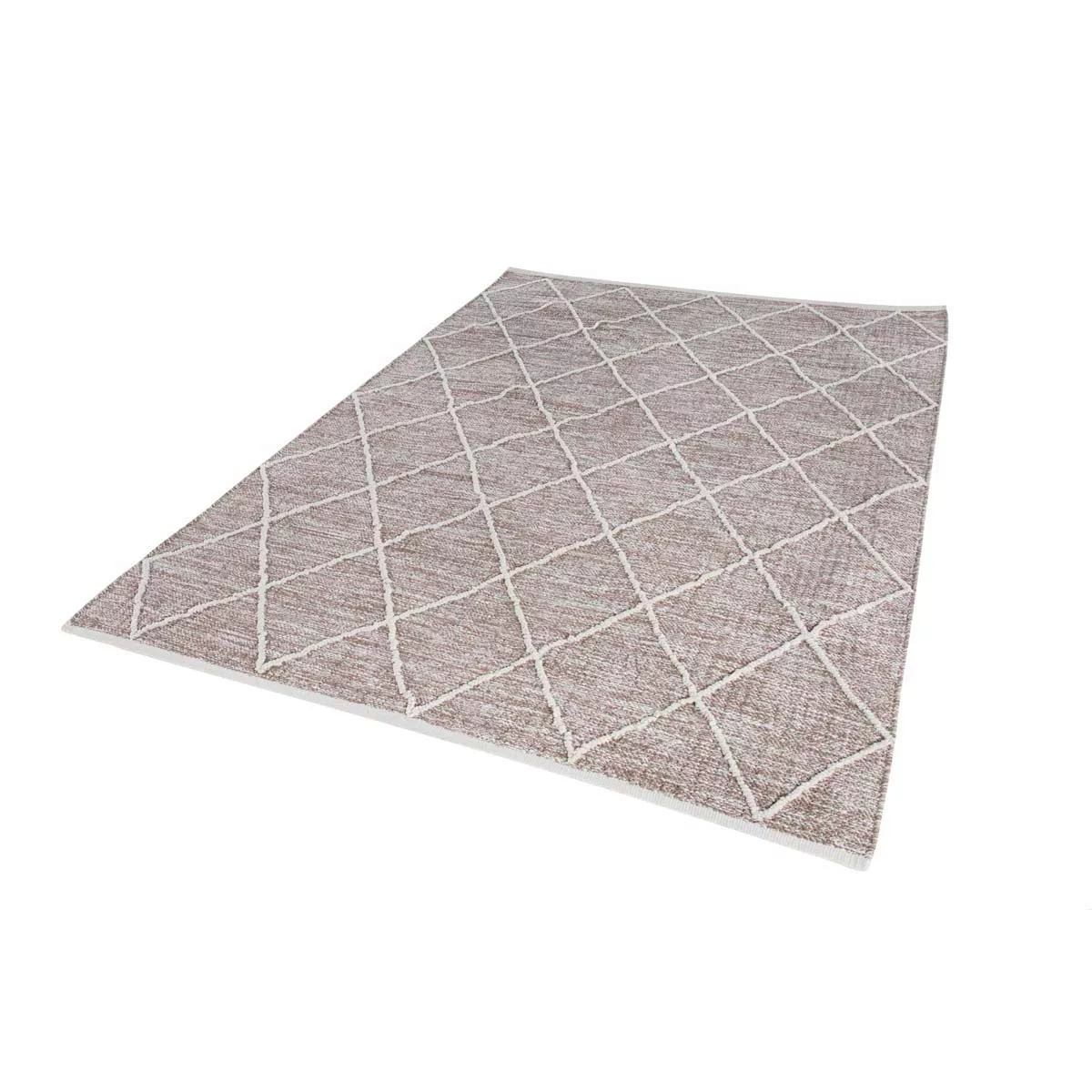 HOMCOM Teppich aus Baumwolle Braun 140 x 70 x 0,7 cm günstig online kaufen