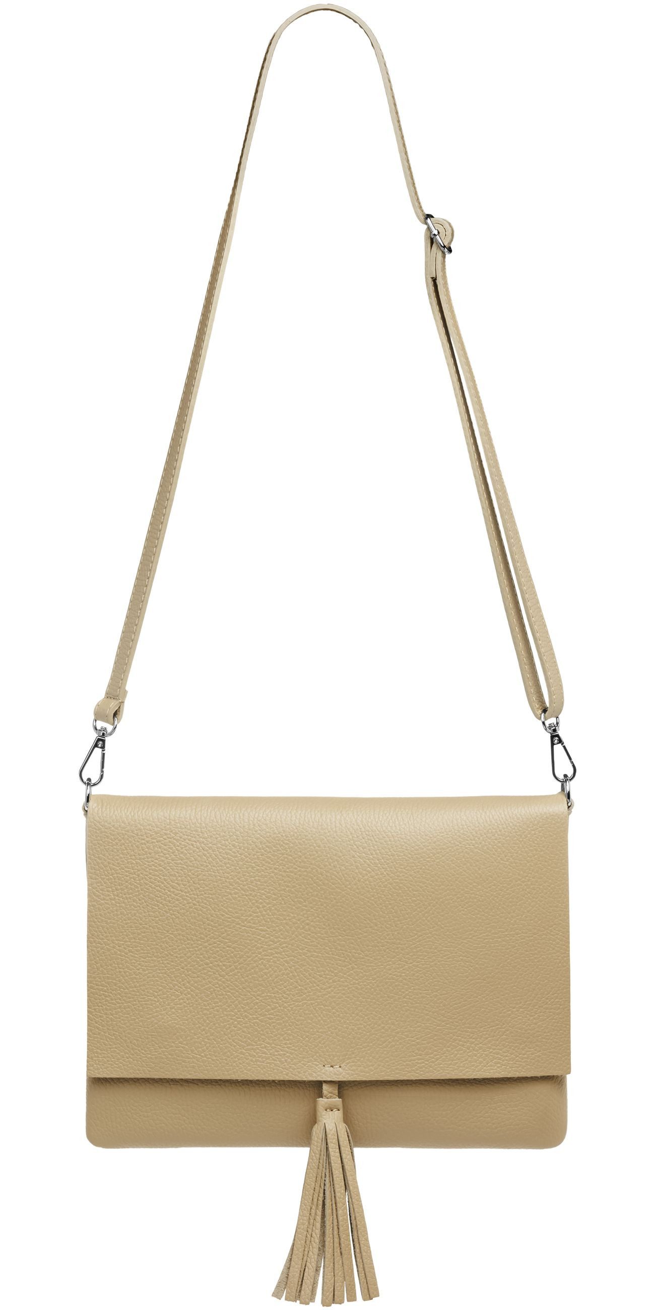 Caspar Umhängetasche xl Clutch Leder Damen günstig online kaufen