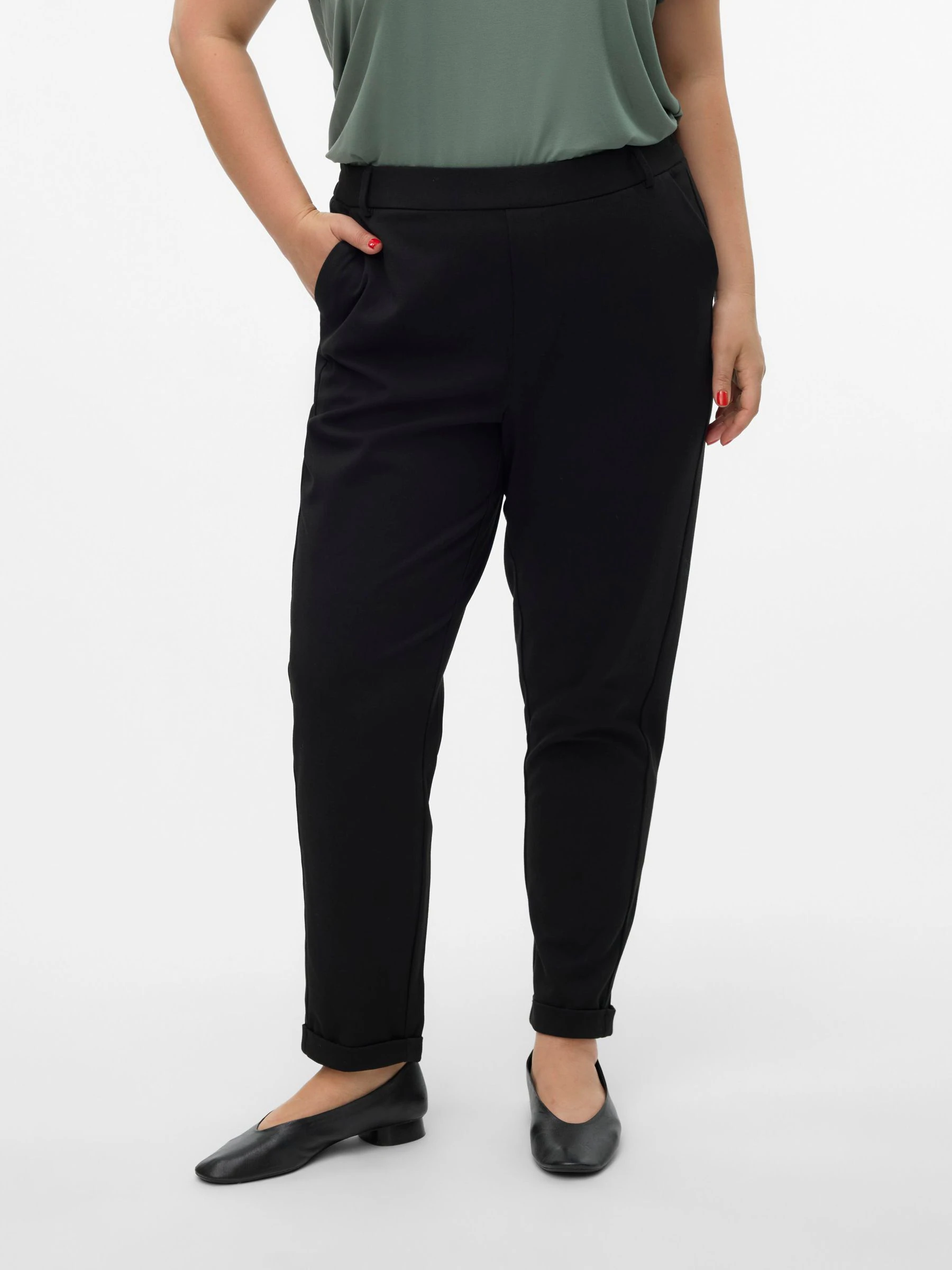 Vero Moda Curve Anzughose "VMCMAYA MW LOOSE SOLID PANT CUR NOOS" günstig online kaufen