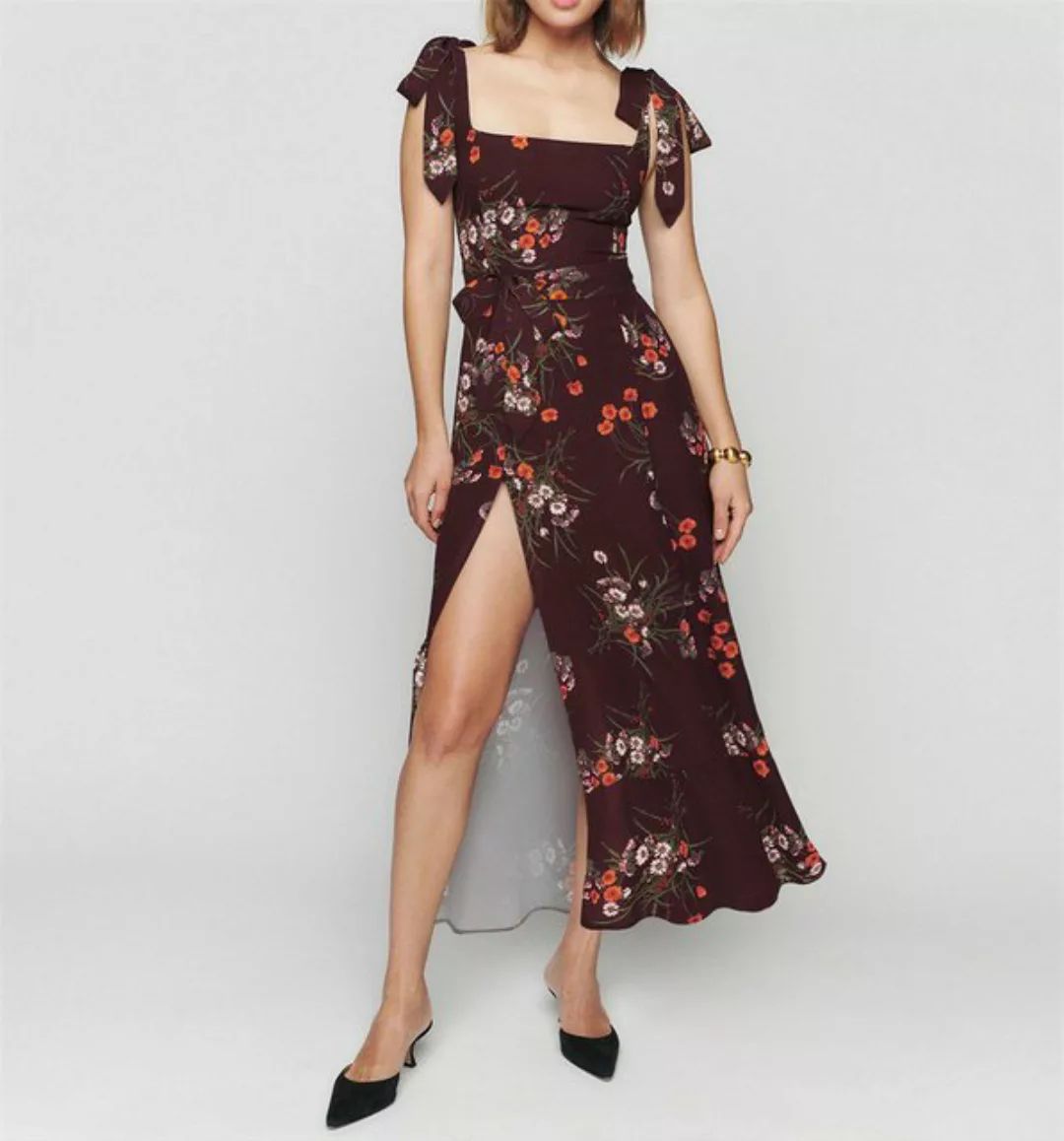AFAZ New Trading UG Sommerrock Trägerloses, geblümtes Bandeau-Kleid mit Sch günstig online kaufen
