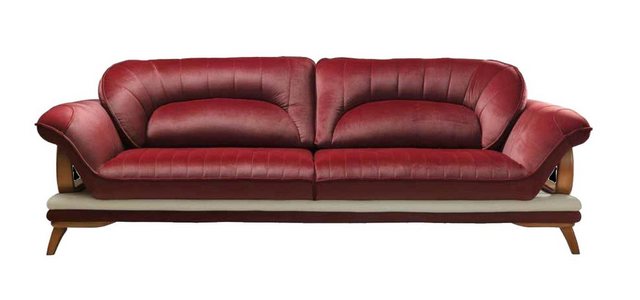 JVmoebel Sofa Bordeaux Sofa 3-Sitzer Sofas Polster Sitz Dreisitzer Möbel, M günstig online kaufen