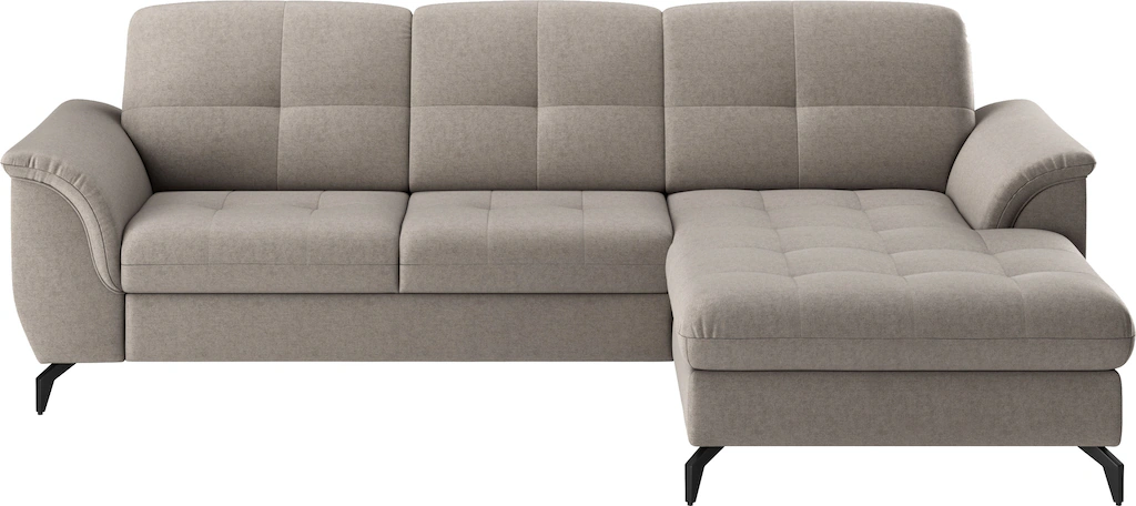 sit&more Ecksofa Zora L-Form, wahlweise mit Bettfunktion und Bettkasten günstig online kaufen