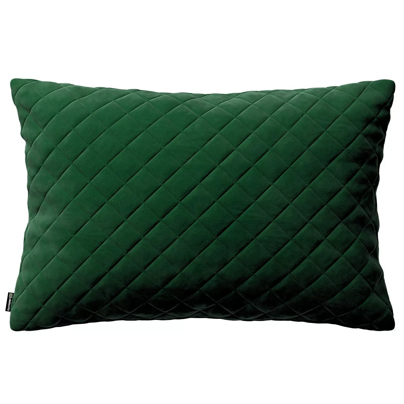 Kissenhülle Kinga gesteppt 60x40cm, grün, 60 x 40 cm, Velvet (704-13) günstig online kaufen