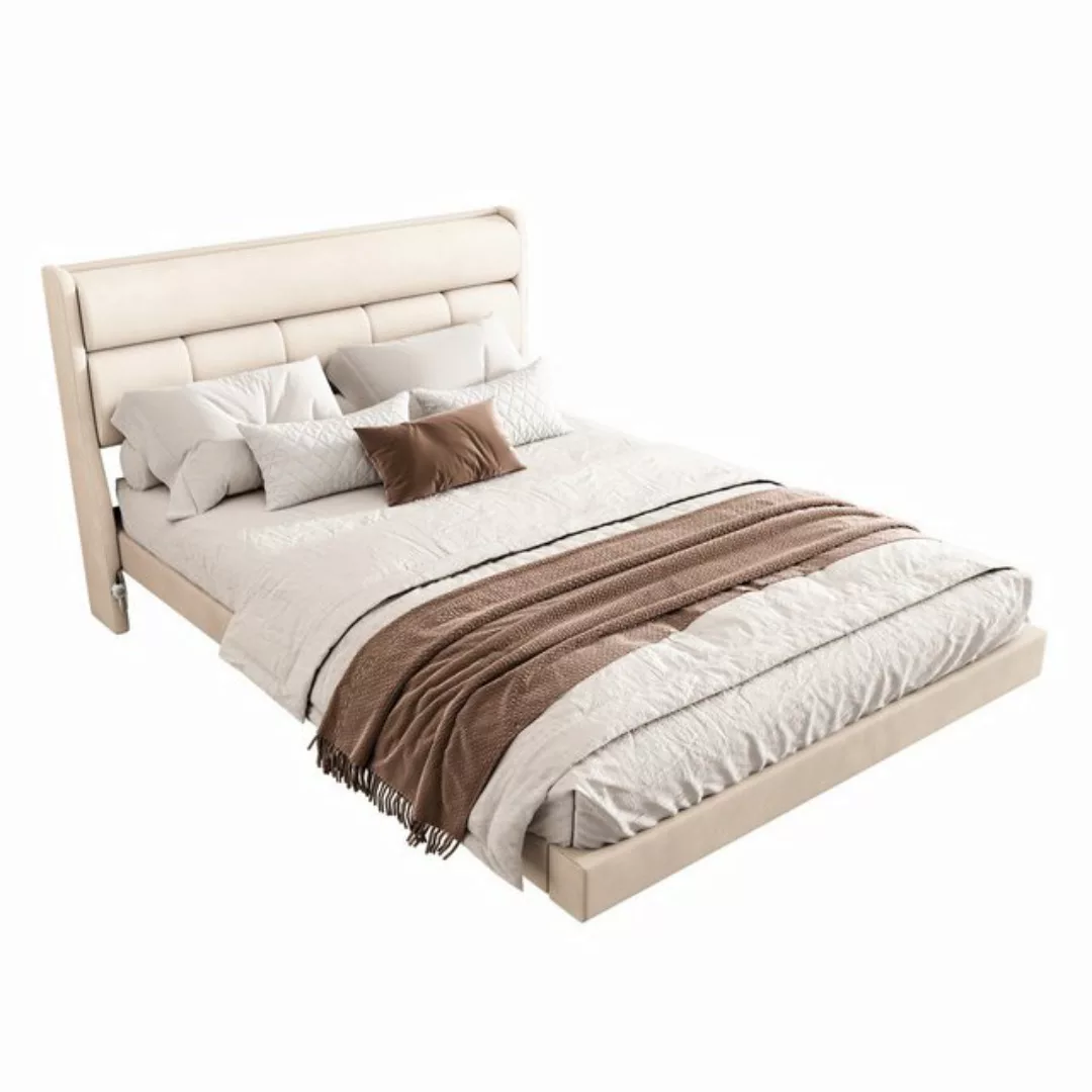 Flieks Polsterbett, modern Doppelbett Schwebenbett 140x200cm mit Sensorlich günstig online kaufen