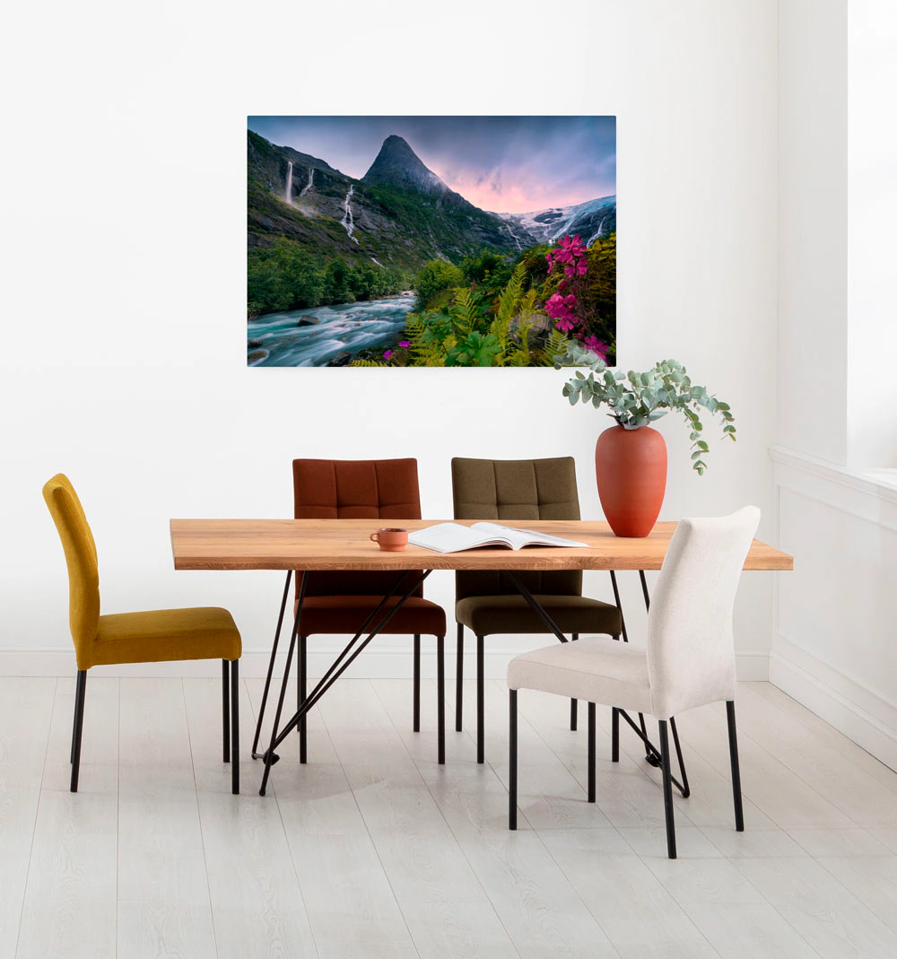 Komar Leinwandbild "Scandinavian Paradise - Größe 90 x 60 cm", Baum-Blätter günstig online kaufen