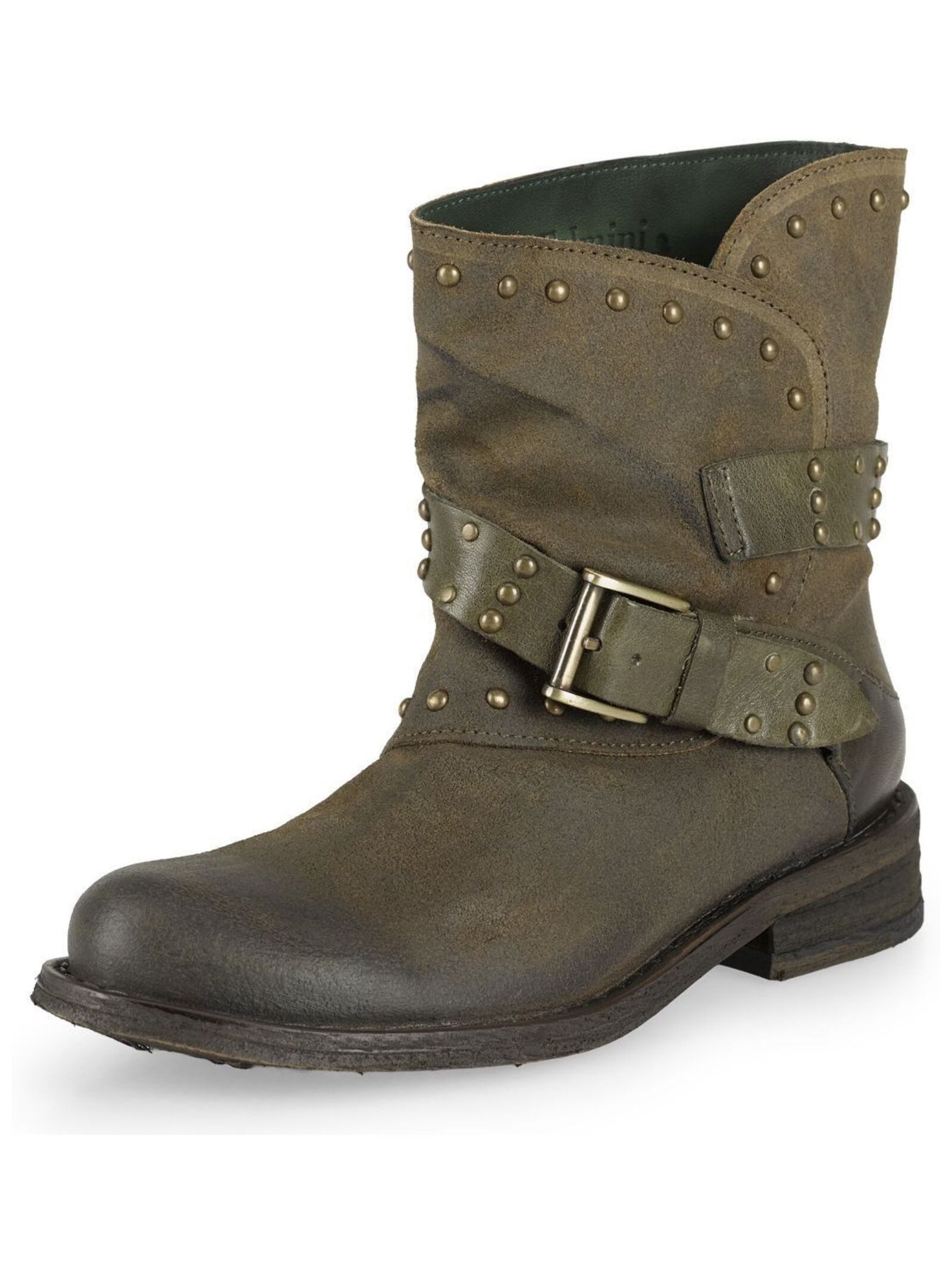 Felmini Stiefelette Veloursleder Cowboy Stiefelette günstig online kaufen