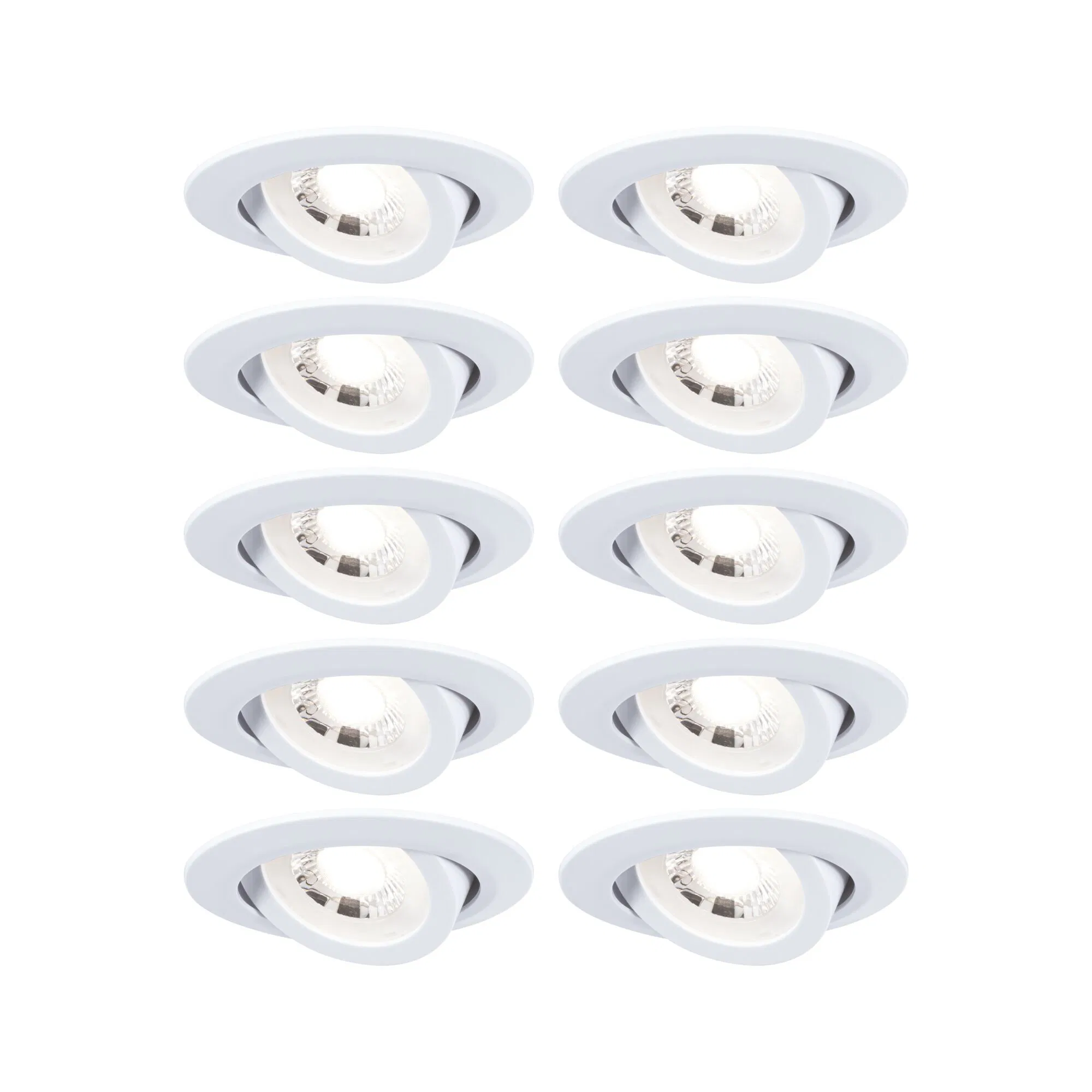 LED Einbauleuchte in Weiß-matt 10x 4,8W 4500lm dimmbar günstig online kaufen