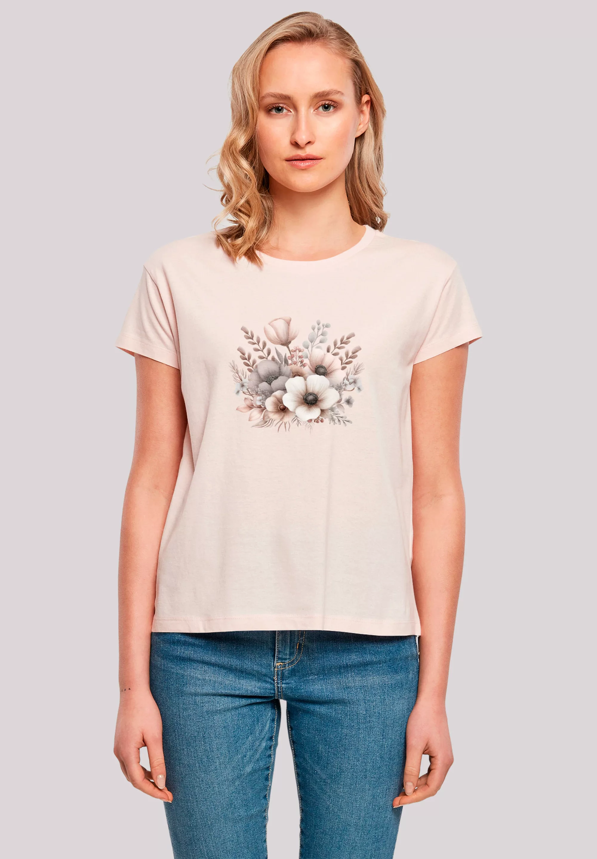 F4NT4STIC T-Shirt "Blumenstrauß Boho", Premium Qualität günstig online kaufen