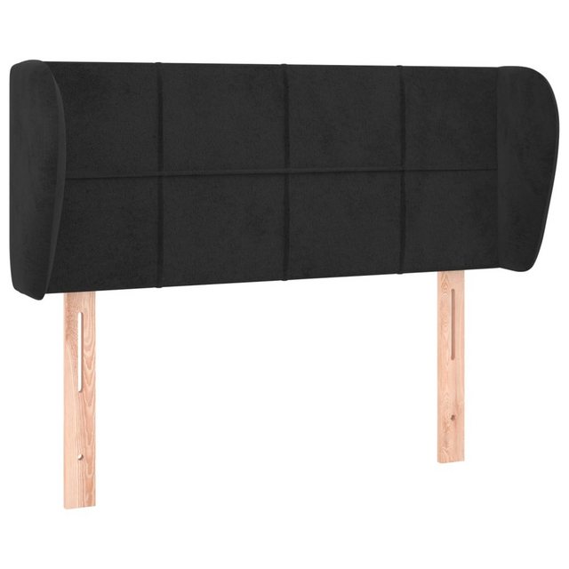 vidaXL Bett, Kopfteil mit Ohren Schwarz 83x23x78/88 cm Samt günstig online kaufen