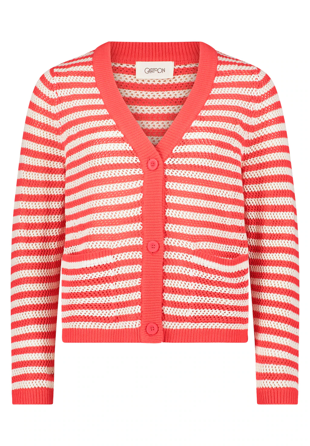 Cartoon Strickjacke "Cartoon Damen Strick-Cardigan mit Knopfleiste", Strukt günstig online kaufen