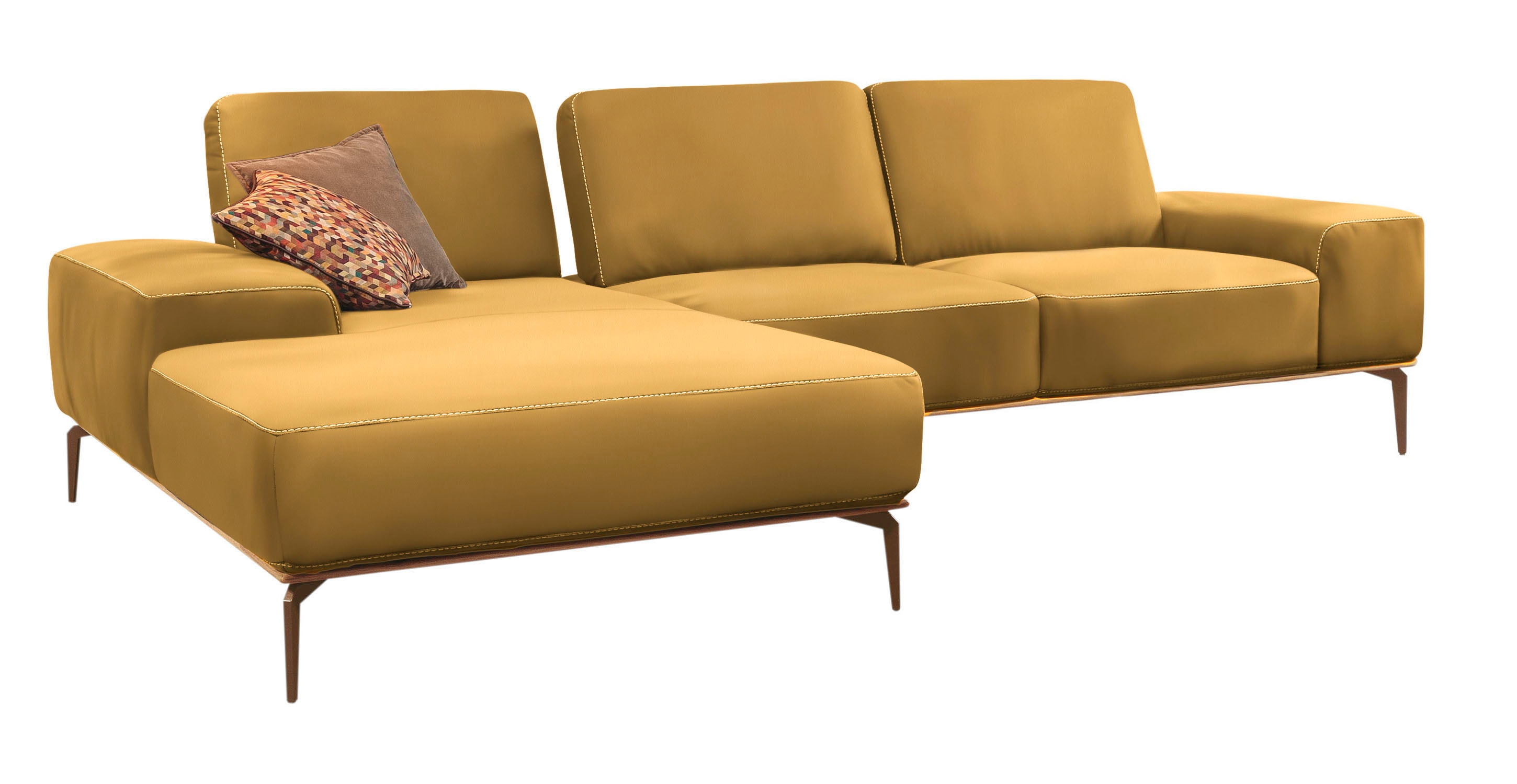 W.SCHILLIG Ecksofa "run, Designsofa mit tollem Sitzkomfort, bequem, L-Form" günstig online kaufen