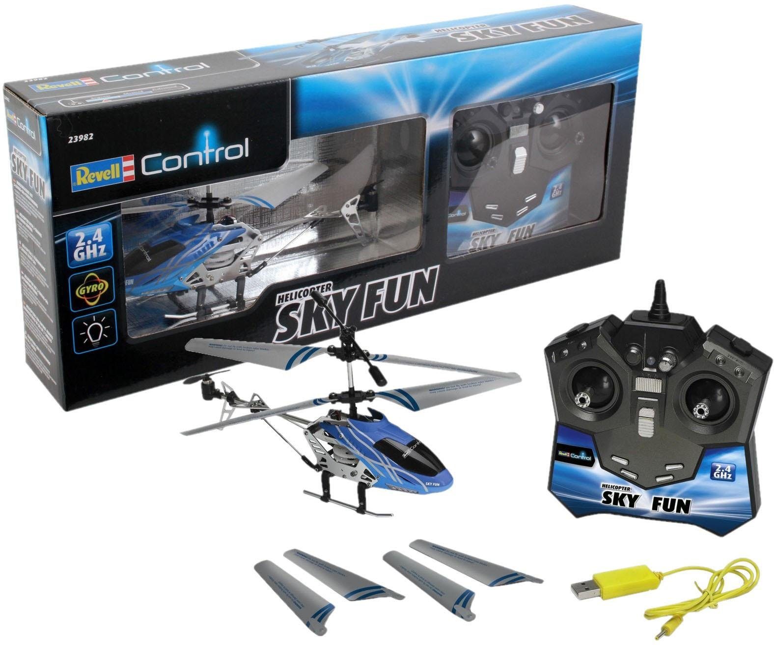 Spielzeug-hubschrauber Sky Fun 2,4 Ghz 18,5 Cm Grau günstig online kaufen