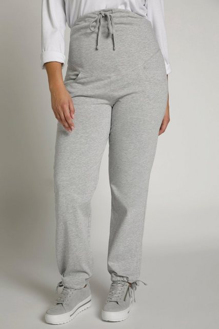 Ulla Popken Dehnbund-Hose Bellieva-Sweatpants extrabreiter Bund Biobaumwoll günstig online kaufen