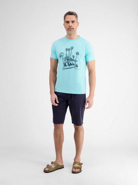LERROS T-Shirt LERROS Herren T-Shirt, manuell designter Frontprint günstig online kaufen