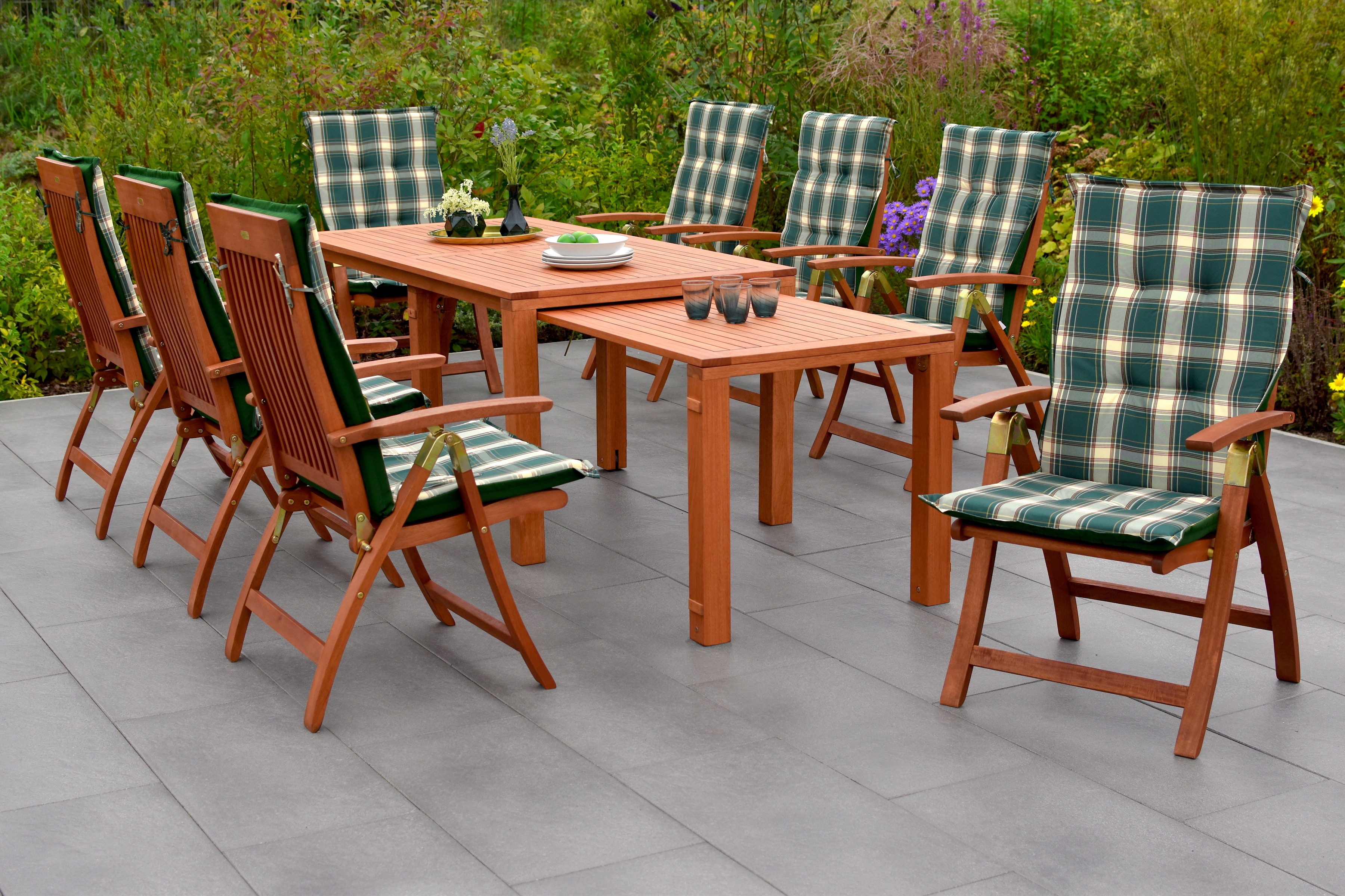 MERXX Garten-Essgruppe "Comodoro", (Set, 17 tlg.), 8 Klappsessel, 5-fach ve günstig online kaufen