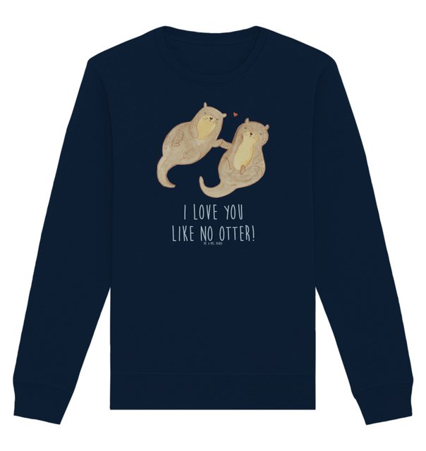 Mr. & Mrs. Panda Longpullover Größe L Otter Hände halten - French Navy - Ge günstig online kaufen