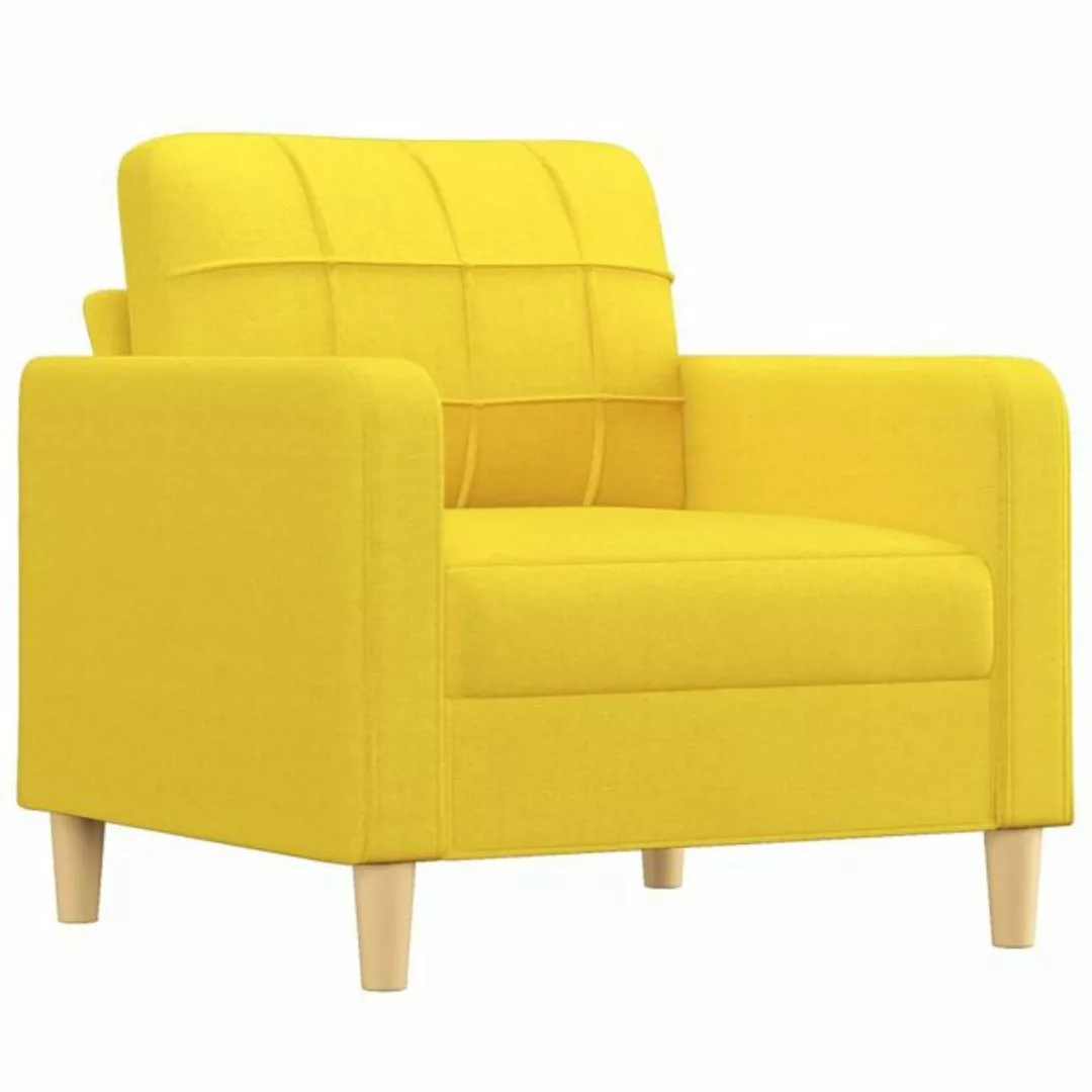 vidaXL Sofa Sofasessel Hellgelb 60 cm Stoff günstig online kaufen