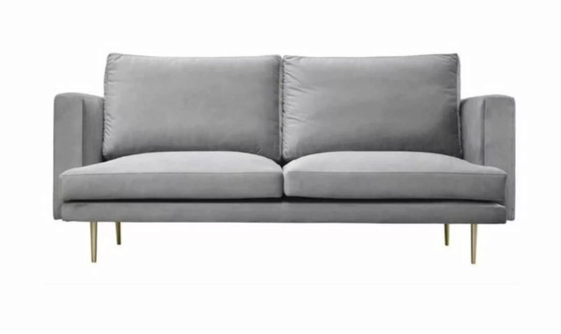 Xlmoebel Sofa Dreier-Sitzer Grau Wohnzimmer-Sofa Design Couch Polstermöbel, günstig online kaufen